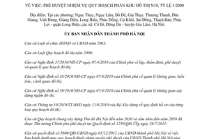 Quyết định 3498/QĐ-UBND 2012 quy hoạch phân khu đô thị N10 tỷ lệ 1/2000 Hà Nội