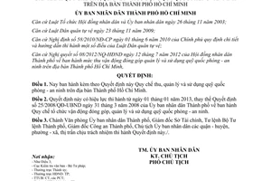 Quyết định 33/2012/QĐ-UBND Quy chế thu quản lý sử dụng Quỹ quốc phòng an ninh