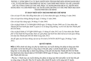 Quyết định 4030/QĐ-UBND năm 2012 điều chỉnh Quyết định 5010/QĐ-UBND