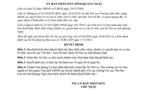 Quyết định 23/2012/QĐ-UBND quy định chức năng nhiệm vụ quyền hạn cơ cấu tổ chức