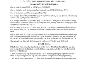 Quyết định 35/2012/QĐ-UBND điều chỉnh mức phụ cấp chức danh tại Lào Cai