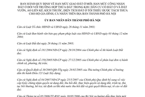 Quyết định 19/2012/QĐ-UBND Quy định hạn mức giao đất ở mớicông nhận đất ở