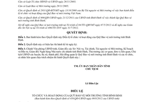 Quyết định 458/QĐ-UBND năm 2012 Điều lệ tổ chức hoạt động Quỹ Bảo vệ môi trường