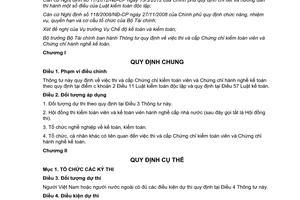 Thông tư 129/2012/TT-BTC quy định thi cấp Chứng chỉ kiểm toán viên