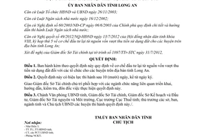 Quyết định 45/2012/QĐ-UBND cơ chế đầu tư lại từ nguồn vốn vượt thu tiền sử dụng