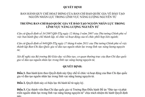 Quyết định 90/QĐ-BCĐĐTNLNLNT năm 2012 Quy chế tổ chức hoạt động của Ban Chỉ đạo