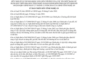 Quyết định 56/2012/QĐ-UBND sửa đổi Quy định trình tự thủ tục rà soát kê khai