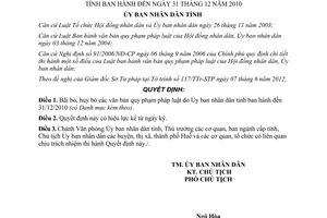 Quyết định 1428/QĐ-UBND năm 2012 bãi bỏ văn bản Thừa Thiên Huế