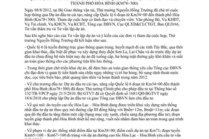 Thông báo 474/TB-BGTVT kết luận của Thứ trưởng Nguyễn Hồng Trường