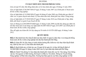 Quyết định 33/2012/QĐ-UBND quản lý khai thác sử dụng hệ thống thoát nước đô thị