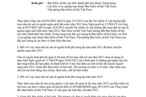 Công văn 3092/BHXH-BC hướng dẫn mua sắm tài sản từ nguồn ngân sách nhà nước