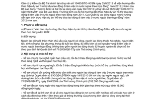 Công văn 1083/QLLĐNN-KHTC hướng dẫn thực hiện dự án hỗ trợ đưa người lao động