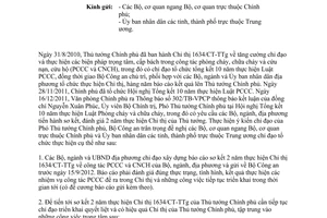 Công văn 2480/BCA-C61 hướng dẫn sơ kết 2 năm thực hiện Chỉ thị 1634/CT-TTg