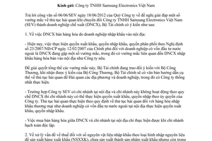 Công văn 10784/BTC-TCHQ giải đáp vướng mắc thủ tục hải quan khi chuyển đổi