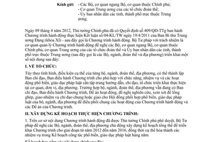 Công văn 6455/BTP-PBGDPL triển khai Quyết định 409/QĐ-TTg