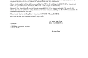 Công văn 538/GSQL-TH vướng mắc C/O mẫu D