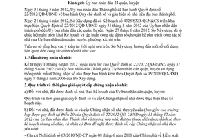 Công văn 6278/SXD-QLN&CS hướng dẫn nghiệp vụ công tác đánh số và gắn biển số nhà