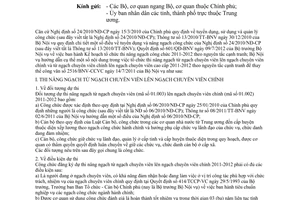 Công văn 2986/BNV-CCVC tổ chức kỳ thi nâng ngạch lên chuyên viên chính