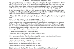 Công văn 989/CVT-GCKM hướng dẫn nhãn hiệu dịch vụ thông tin di động nhãn hiệu