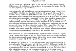 Công văn 2673/BCA-C61 xử lý phương tiện vận tải tạm nhập quá thời hạn quy định