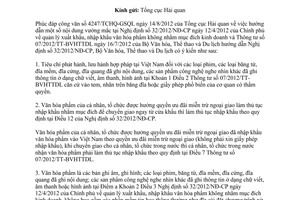 Công văn 2882/BVHTTDL-VP thực hiện Thông tư hướng dẫn Nghị định 32/2012/NĐ-CP