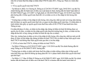 Công văn 3053/TCT-TNCN hoàn thuế thu nhập cá nhân năm 2011