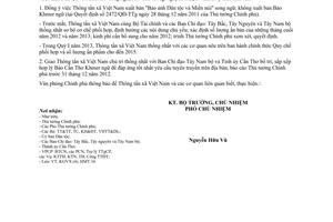 Công văn 6607/VPCP-KGVX xuất bản Báo ảnh Dân tộc và Miền núi song ngữ