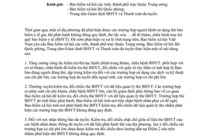 Công văn 3483/BHXH-CSYT tăng cường kiểm tra thủ tục hành chính trong khám chữa