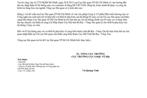 Công văn 4552/TCHQ-GSQL thủ tục nhập khẩu hệ thống máy soi