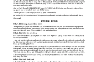 Thông tư 135/2012/TT-BTC hướng dẫn triển khai sản phẩm bảo hiểm liên kết đơn vị