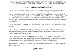 Quyết định 35/2012/QĐ-UBND quy định mức thu, nộp,quản lý, sử dụng phí đấu giá