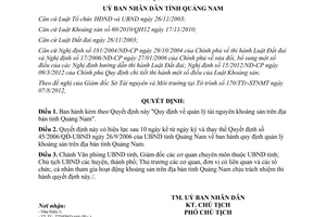 Quyết định 23/2012/QĐ-UBND Quy định quản lý tài nguyên khoáng sản