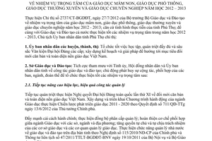 Chỉ thị 27/CT-UBND 2012 nhiệm vụ trọng tâm giáo dục 2012-2013 Phú Thọ