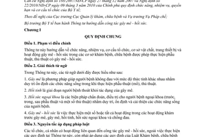 Thông tư 13/2012/TT-BYT hướng dẫn công tác gây mê hồi sức