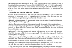 Chỉ thị số 15/CT-UBND năm 2013 quản lý hoạt động kinh doanh vàng tại Trà Vinh