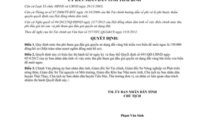 Quyết định 13/2012/QĐ-UBND mức thu phí tham gia đấu giá quyền sử dụng đất