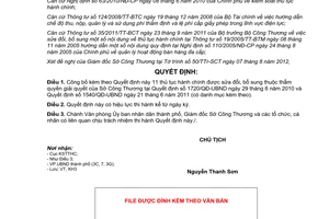 Quyết định 2032/QĐ-UBND năm 2012 công bố thủ tục hành chính của Sở Công Thương