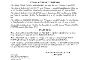 Quyết định 17/2012/QĐ-UBND Quy định thực hiện nếp sống văn minh