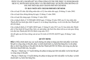 Quyết định 4410/QĐ-UBND năm 2012 điều chỉnh danh mục tuyến đường cho phép