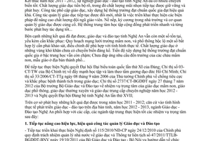 Chỉ thị 22/2012/CT-UBND thực hiện nhiệm vụ năm học 2012 -2013 Nghệ An