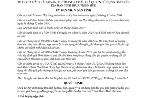 Quyết định 24/2012/QĐ-UBND quy định mức thu chế độ thu nộp quản lý sử dụng