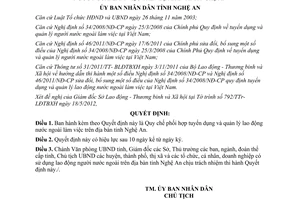 Quyết định 64/2012/QĐ-UBND Quy chế phối hợp tuyển dụng quản lý lao động