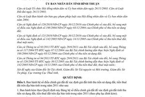 Quyết định 34/2012/QĐ-UBND hệ số điều chỉnh giá đất để xác định giá đất