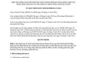 Quyết định 7068/QĐ-UBND 2012 hỗ trợ ngư dân đóng mới tàu khai thác xa bờ Đà Nẵng