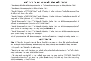 Quyết định 1840/QĐ-UBND năm 2012 phân cấp ủy quyền cấp phép xây dựng