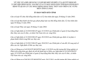 Quyết định 15/2012/QĐ-UBND sửa đổ Quyết định 21/2007/QĐ-UBND Quy định quản lý