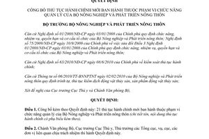 Quyết định 2092/QĐ-BNN-TY năm 2012 công bố thủ tục hành chính thuộc phạm vi