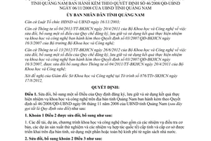 Quyết định 26/2012/QĐ-UBND sửa đổi Quy định đăng ký lưu giữ sử dụng kết quả