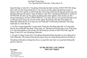 Công văn 7017/VPCP-HC gửi file điện tử hồ sơ trình Chính phủ Thủ tướng Chính phủ