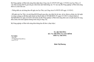 Công văn 4422/BNN-TC mua sắm thiết bị giải mã gen chẩn đoán dịch bệnh động vật